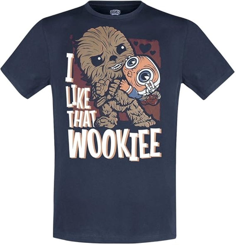 FUNKO T-SHIRT FUNKO LIKE THAT WOOKIEE BLU LOOSE TEE TG.XL